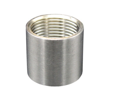 NPT BSPT Stainless Steel Precision Casting Female Thread Socket Coupling Full Length