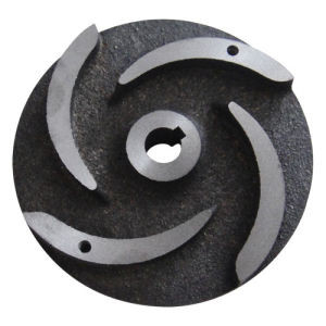 Pump Parts Casting Ductile Cast Iron Semi-Open Impeller Casting Hardened Sand / Slurry Impeller Pump Vane