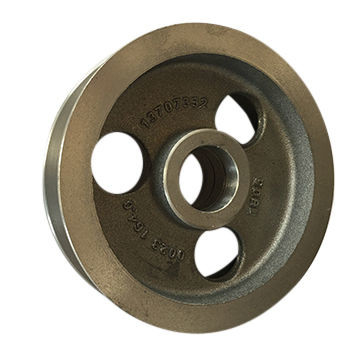 Low Vibration V Belt Pulley Wheels Flat Belt Drive Cast Iron Pulley Wheel For Power Transmission