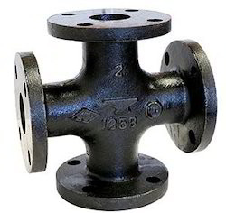 Oil Supply Pipeline Cast Iron Flanged Cross 4 Way Cross ISO 2531 / EN545 / EN598