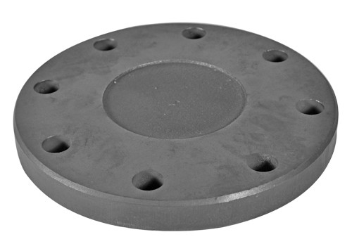 Black Blind Flange Cast Iron Pipe Fittings Anti Rust Zinc Plus Bitumen Coat
