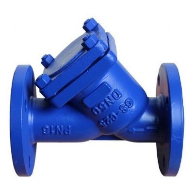 GGG50 DIN Standard Water Y Type Strainer Cast Flanged End Ductile Iron  PN16