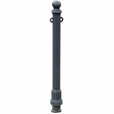 Round Decorative Cast Iron Bollards Post Removable Bollards Heavy Duty