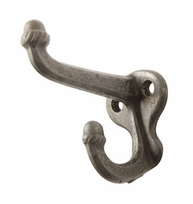 Chrome Nickel Cast Iron Coat Hooks And Hat Large Antique Coat Rack Double Hooks