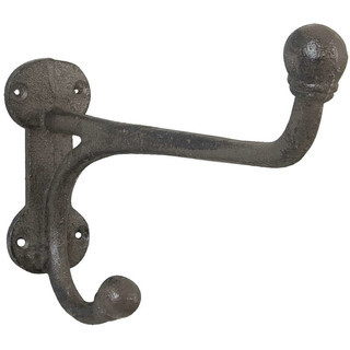 Chrome Nickel Cast Iron Coat Hooks And Hat Large Antique Coat Rack Double Hooks