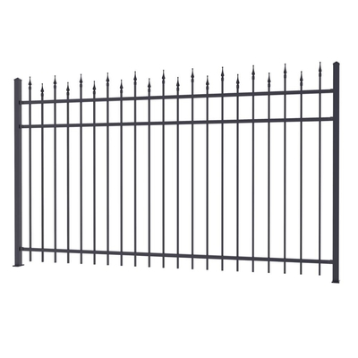 Fashionable Ornamental Iron Fence Parts Wrought Iron Components Powder Coated