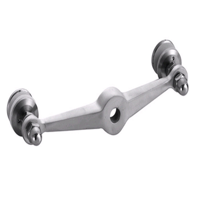 Glass Hardware Fitting Lost Wax Casting Stainless Steel 180 Degree Two Arms Spider