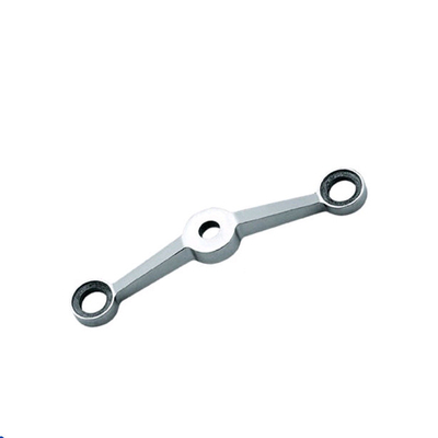 Glass Hardware Fitting Lost Wax Casting Stainless Steel 180 Degree Two Arms Spider