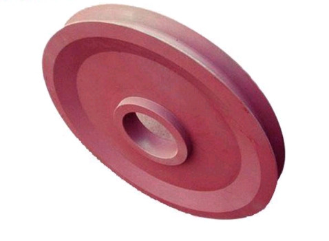 4-6 Kg Ductile Cast Iron Full - Hub / V Belt Pulley Wheels Parts Custom Size