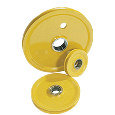 4-6 Kg Ductile Cast Iron Full - Hub / V Belt Pulley Wheels Parts Custom Size
