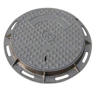 Custom Sand Casting Cast Iron Manhole Cover With Frame Antirust Oil Finish