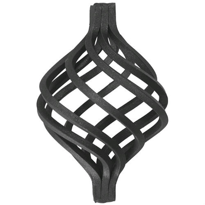 Easy To Weld Ornamental Iron Parts Forged Wrought Iron Baskets / Bird Nest