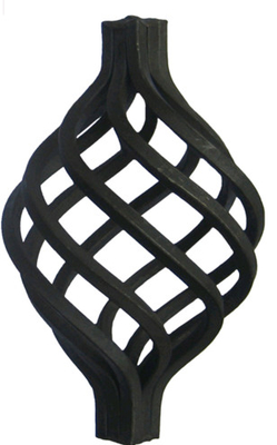 Easy To Weld Ornamental Iron Parts Forged Wrought Iron Baskets / Bird Nest