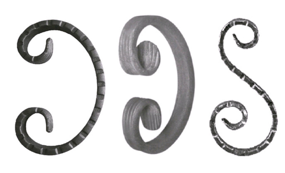 Iron Fence Ornamental Iron Parts Mild Steel Wrought Iron Forged Scrolls
