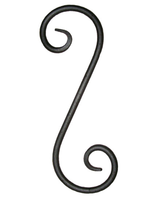 Iron Fence Ornamental Iron Parts Mild Steel Wrought Iron Forged Scrolls