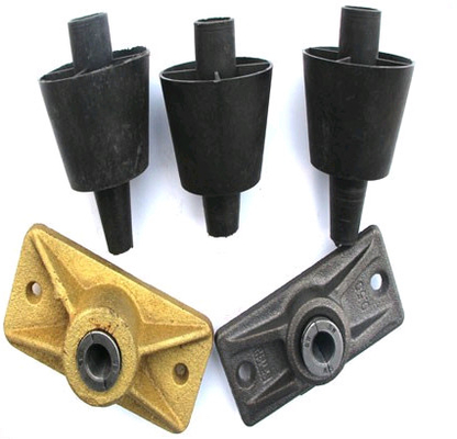 Cast Iron 12.7mm Post Tension Wedges Monostrand Anchorage For Unbonded PC Strand