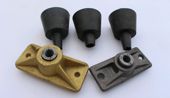 Cast Iron 12.7mm Post Tension Wedges Monostrand Anchorage For Unbonded PC Strand