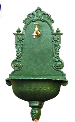Antique Garden Ornamental Iron Parts Cast Iron Water Fountain For Landscaping Field