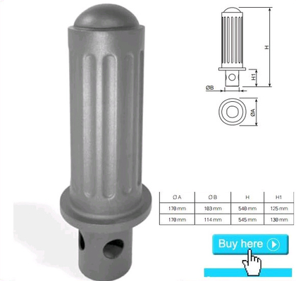 Iron Sand Casting Road Parking Space Bollard Cast Iron Parking Barriers